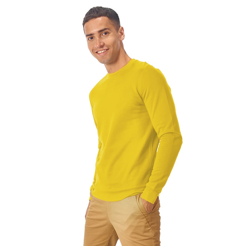 Свитшот "Motion" унисекс с начесом, жёлтый