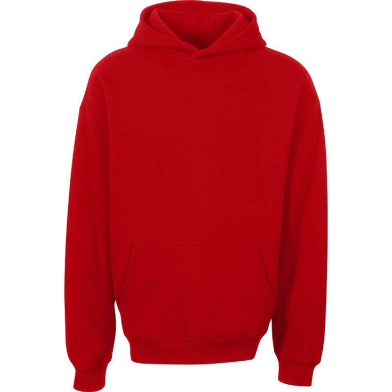 Толстовка с капюшоном оверсайз «Berlin» унисекс, красный