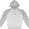 Толстовка с капюшоном «Dublin» мужская, серый меланж/белый меланж
