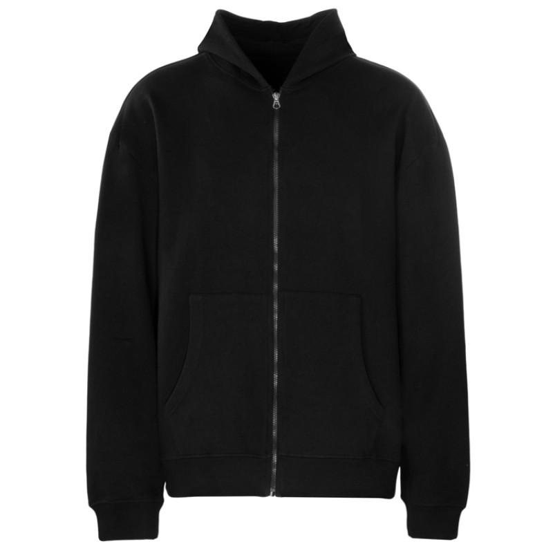 Толстовка оверсайз с капюшоном на молнии «Monaco», черный