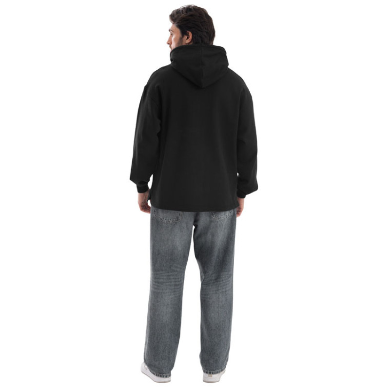 Худи оверсайз «Alpha.01» унисекс, черный