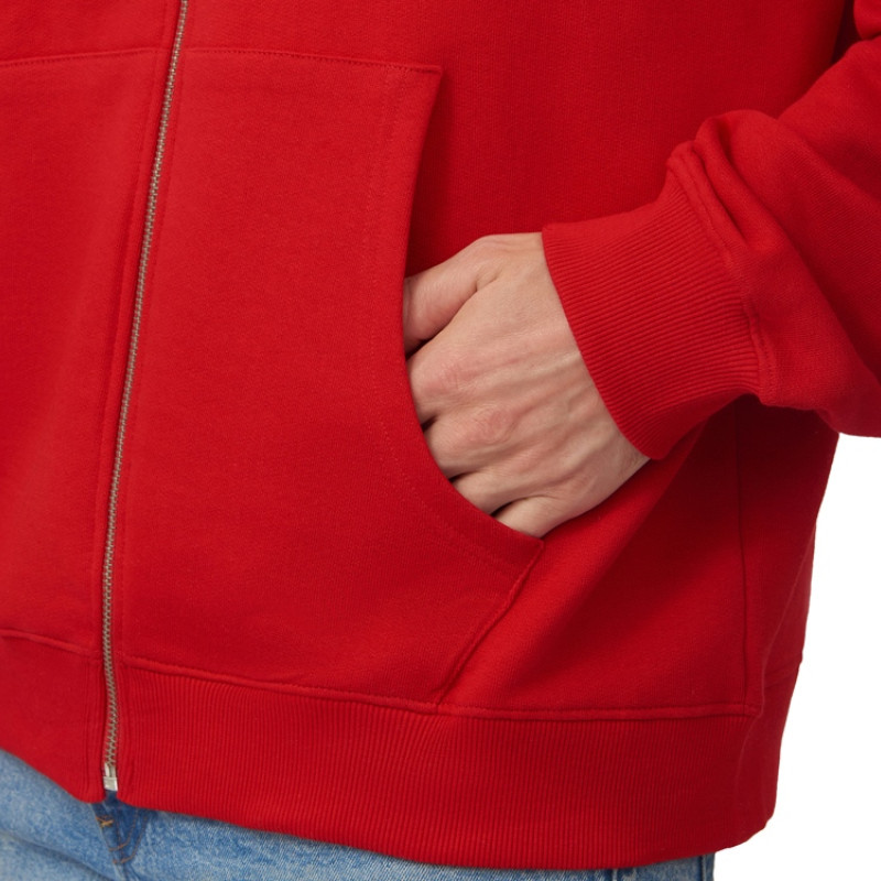 Толстовка оверсайз с капюшоном на молнии «Monaco», красный