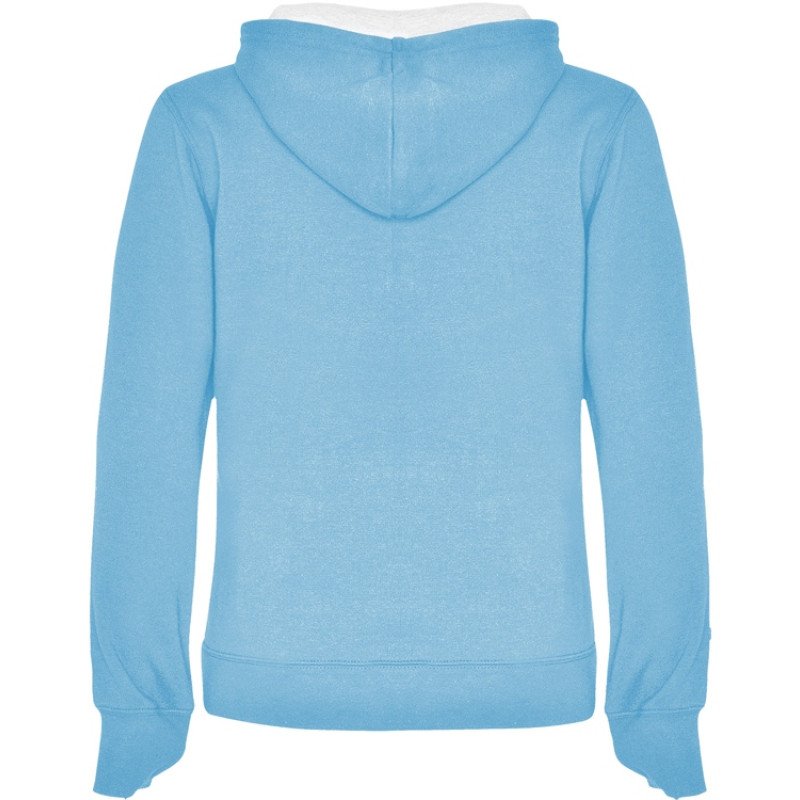 Толстовка с капюшоном "Urban" женская, небесно-голубой/белый