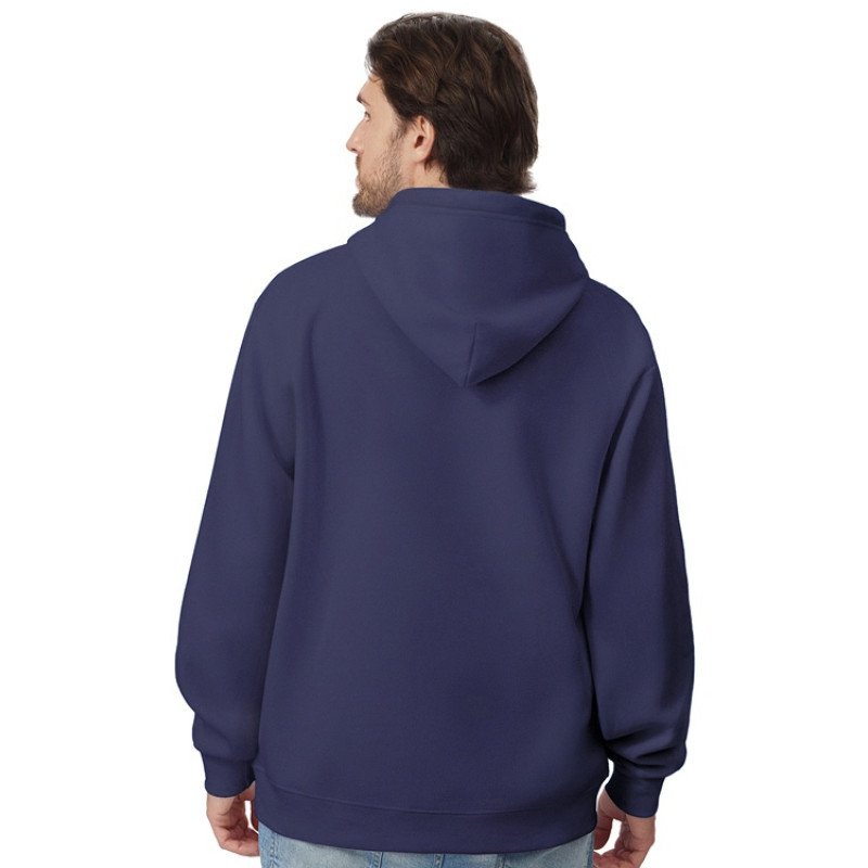 Толстовка с капюшоном оверсайз «Lisbon» унисекс, темно-синий