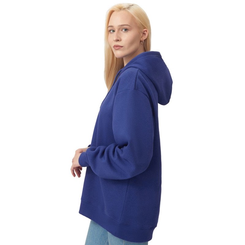 Толстовка с капюшоном оверсайз «Lisbon» унисекс, классический синий