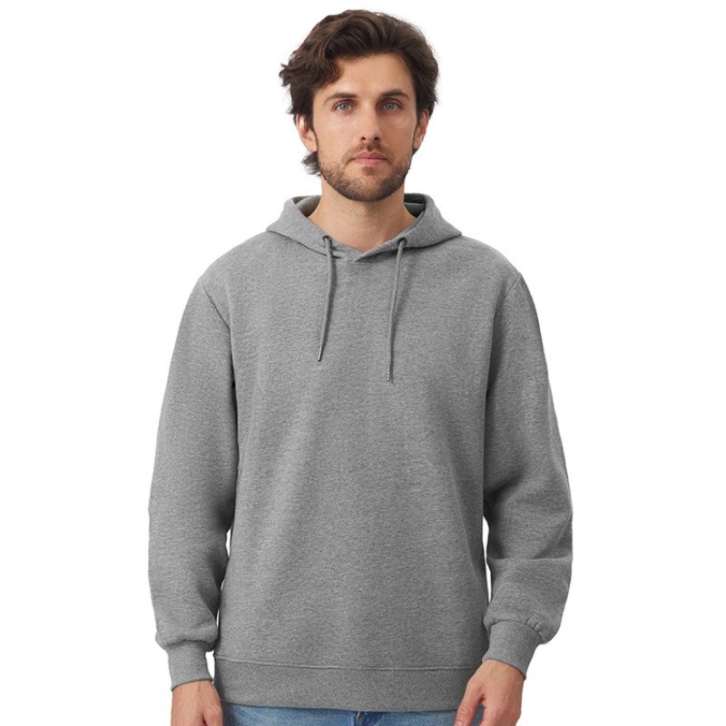 Толстовка с капюшоном оверсайз «Lisbon» унисекс, серый меланж