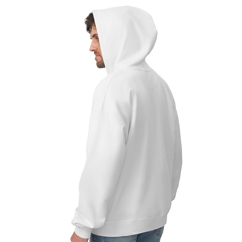 Толстовка оверсайз с капюшоном на молнии «Monaco», белый