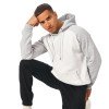 Толстовка с капюшоном «Dublin» мужская, серый меланж/белый меланж