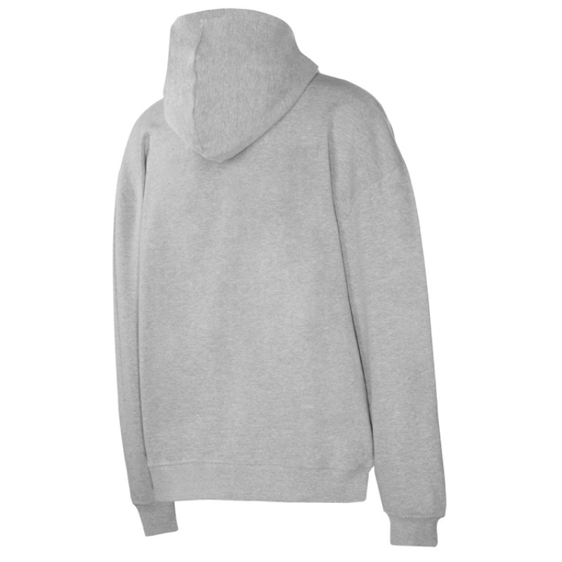 Толстовка оверсайз с капюшоном на молнии «Monaco», серый меланж