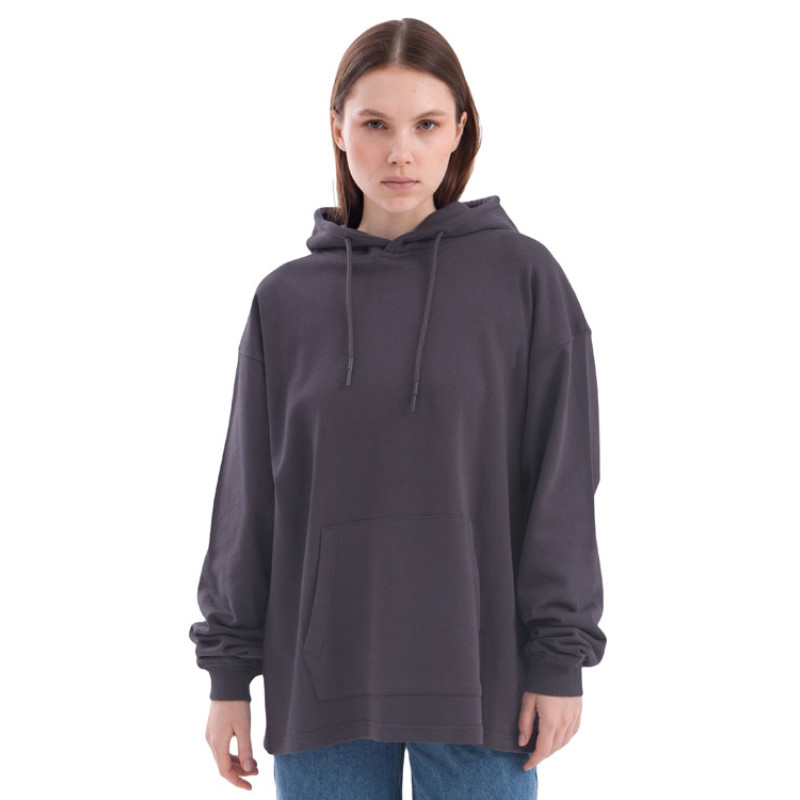 Худи оверсайз «Alpha.01» унисекс, темно-серый