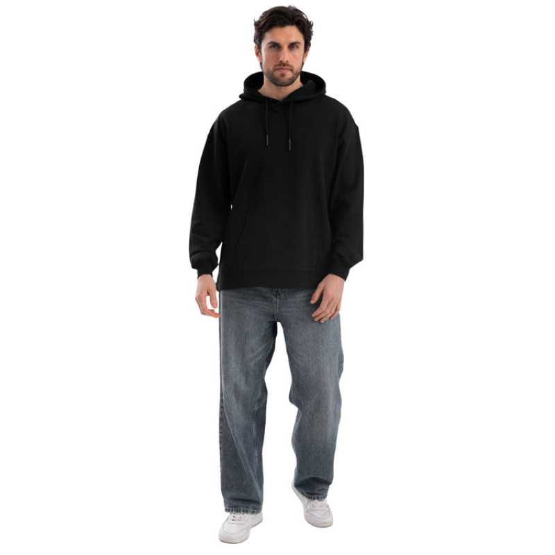 Худи оверсайз «Alpha.01» унисекс, черный