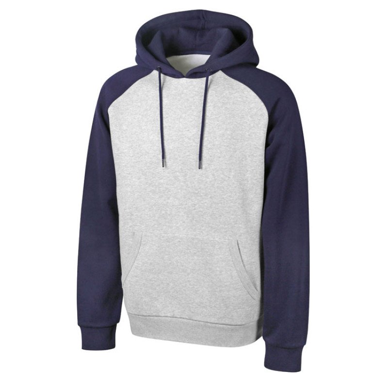 Толстовка с капюшоном «Dublin» мужская, темно-синий/серый меланж