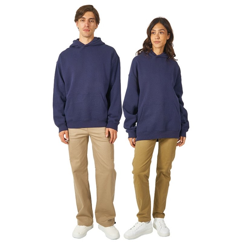 Толстовка с капюшоном оверсайз «Berlin» унисекс, темно-синий