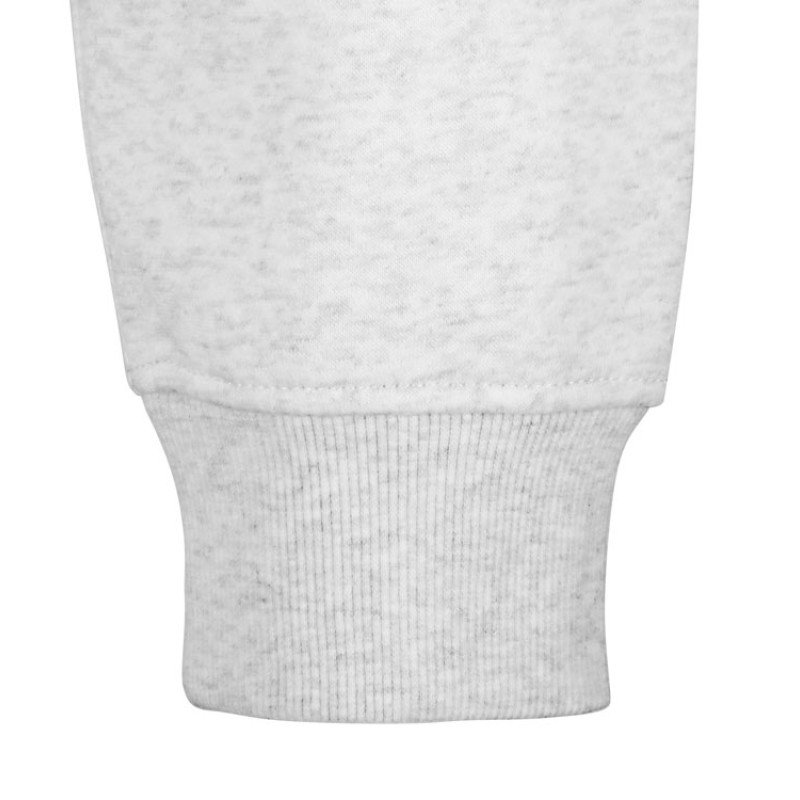 Толстовка с капюшоном оверсайз «Berlin» унисекс, белый меланж