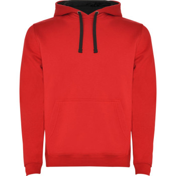 Толстовка с капюшоном "Urban" мужская, красный/черный
