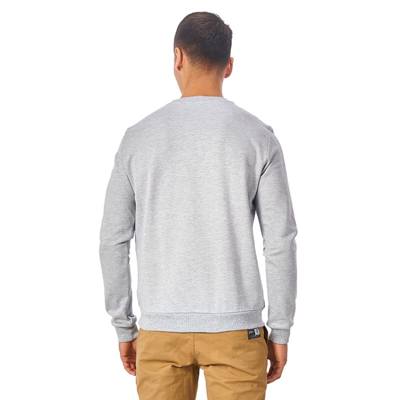 Свитшот "Motion" унисекс с начесом, серый меланж