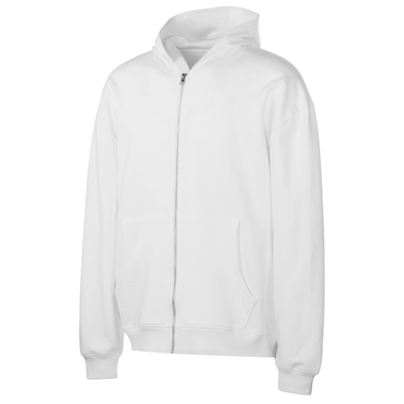 Толстовка оверсайз с капюшоном на молнии «Monaco», белый