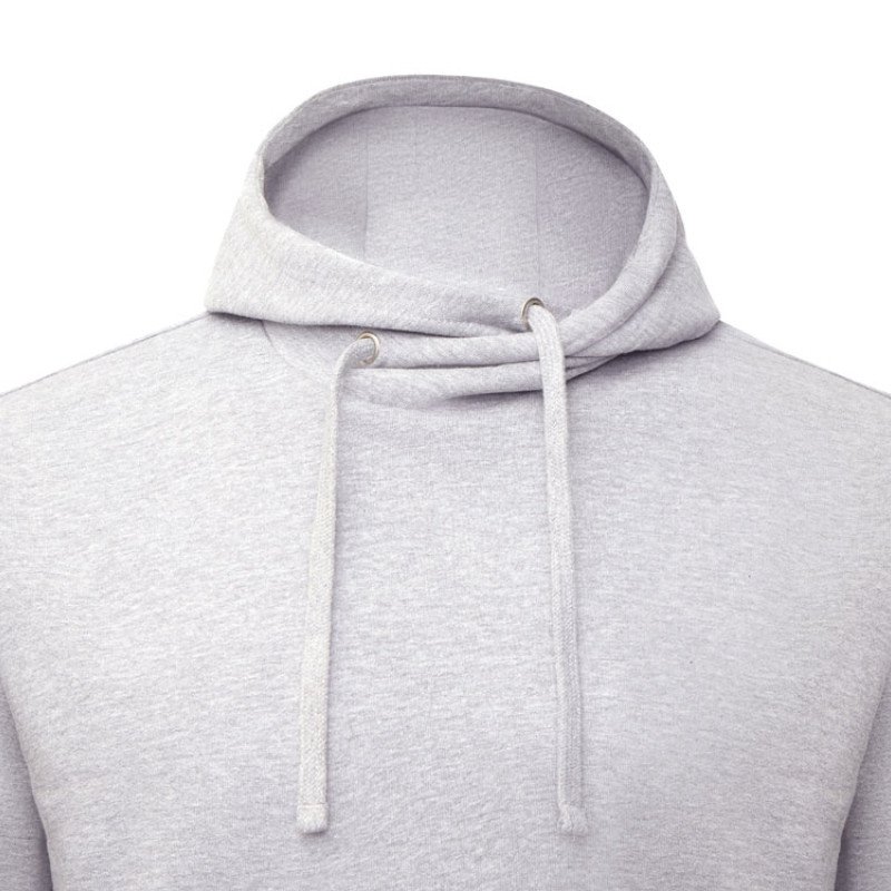 Толстовка унисекс "Stream" с капюшоном, серый меланж