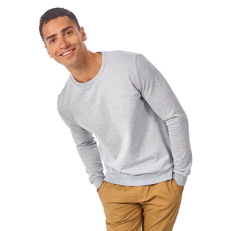 Свитшот "Motion" унисекс с начесом, серый меланж