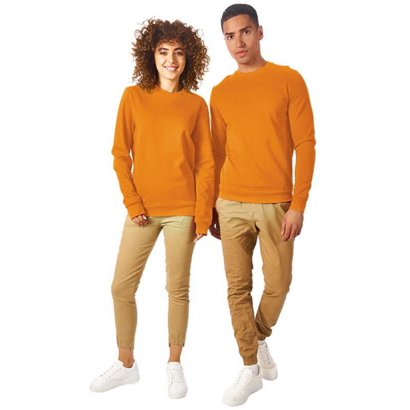 Свитшот "Motion" унисекс с начесом, оранжевый