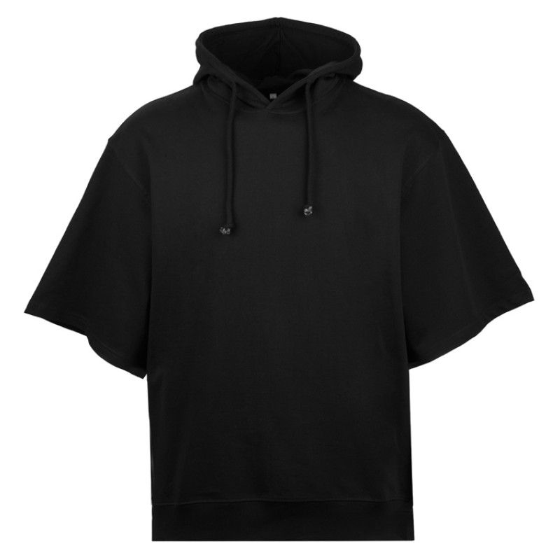 Худи оверсайз с коротким рукавом «Warsaw» унисекс, черный Худи оверсайз с коротким рукавом «Warsaw» унисекс, черный