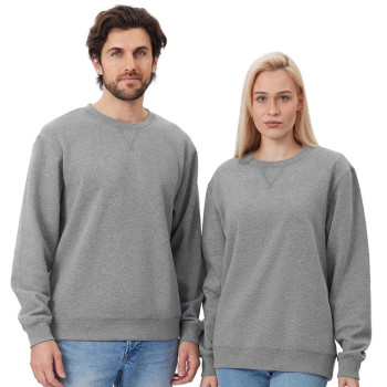 Свитшот оверсайз «Lisbon» унисекс, серый меланж