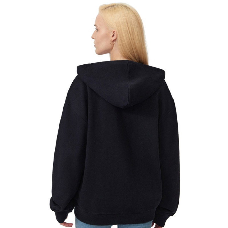 Толстовка оверсайз с капюшоном на молнии «Monaco», темно-синий