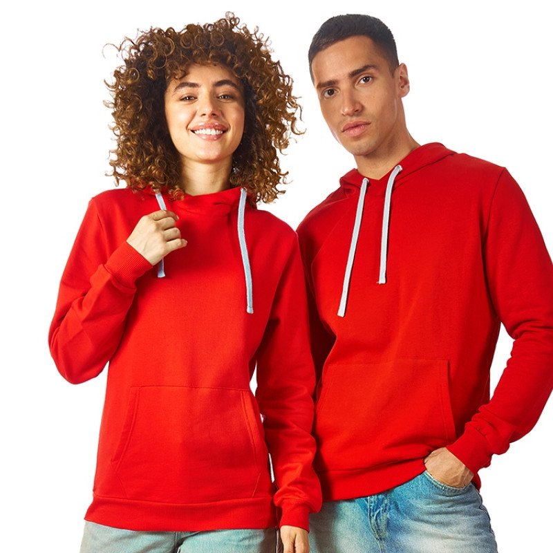 Толстовка унисекс "Stream" с капюшоном, красный