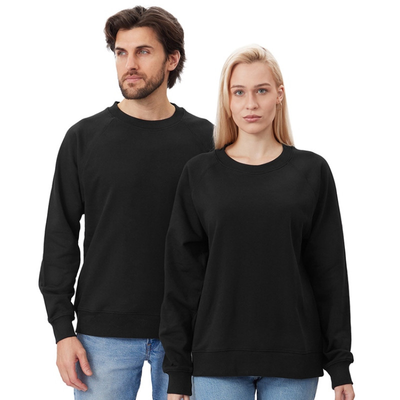 Свитшот оверсайз с рукавом реглан «Belgrade», унисекс, черный