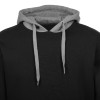 Толстовка с капюшоном "Amsterdam" мужская, черный/серый меланж