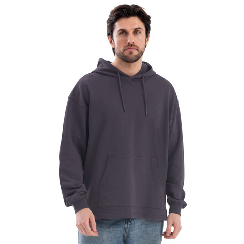 Худи оверсайз «Alpha.01» унисекс, темно-серый