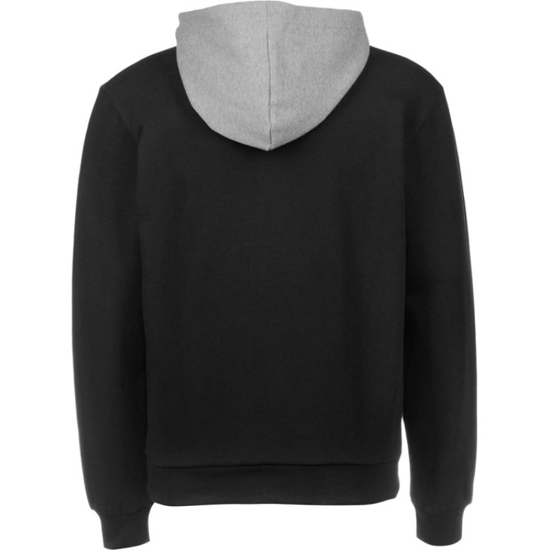 Толстовка с капюшоном "Amsterdam" мужская, черный/серый меланж