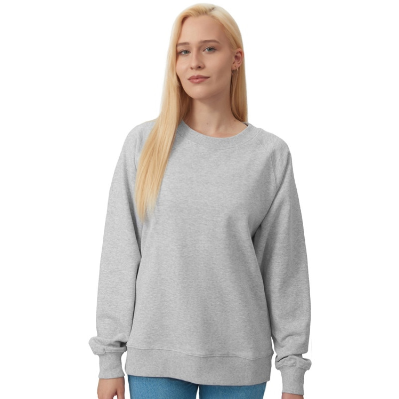 Свитшот оверсайз с рукавом реглан «Belgrade», унисекс, серый меланж