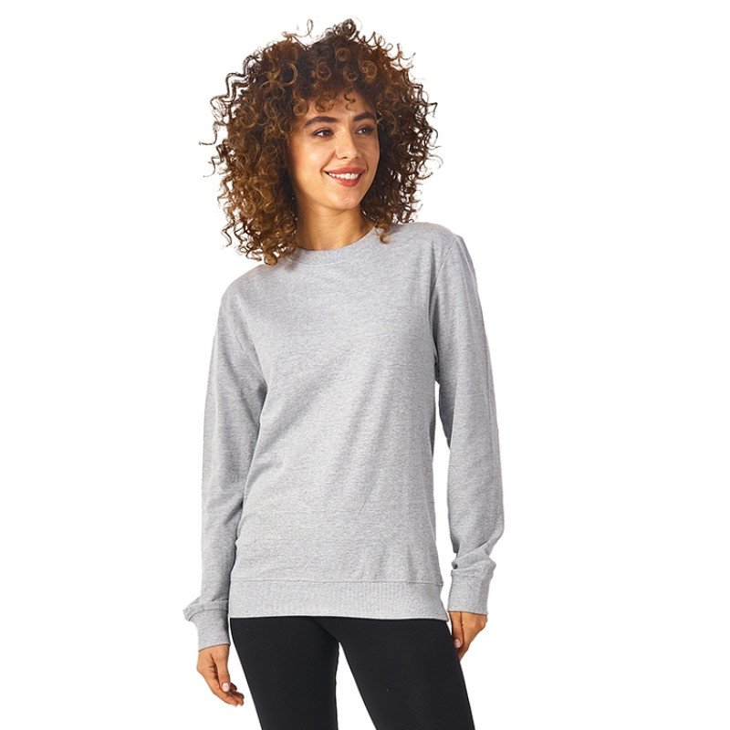 Свитшот «Warsaw» 220гр, унисекс, серый меланж