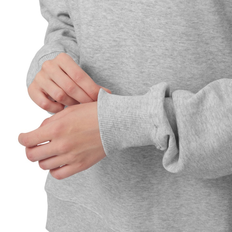 Свитшот оверсайз с рукавом реглан «Belgrade», унисекс, серый меланж