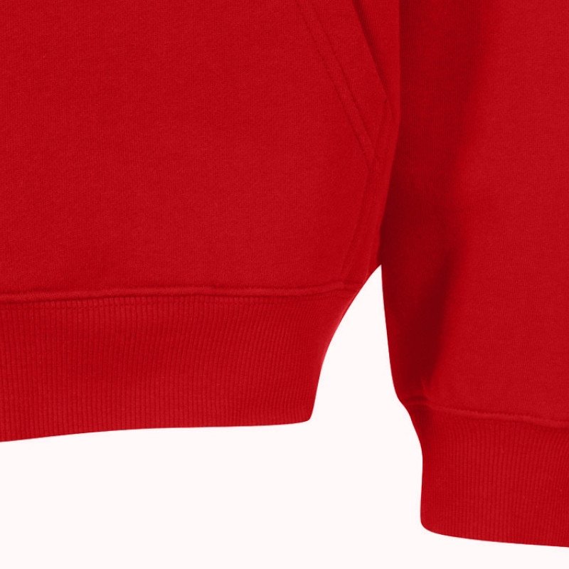 Толстовка с капюшоном оверсайз «Berlin» унисекс, красный