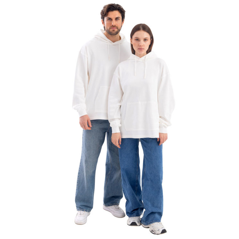 Худи оверсайз «Alpha.01» унисекс, молочный