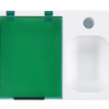 Подставка под ручку и скрепки «Потакет», белый/зеленый Подставка под ручку и скрепки «Потакет», белый/зеленый