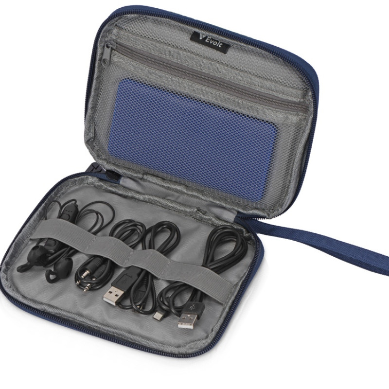 Органайзер для проводов и электроники "Keep Organized M", темно-синий