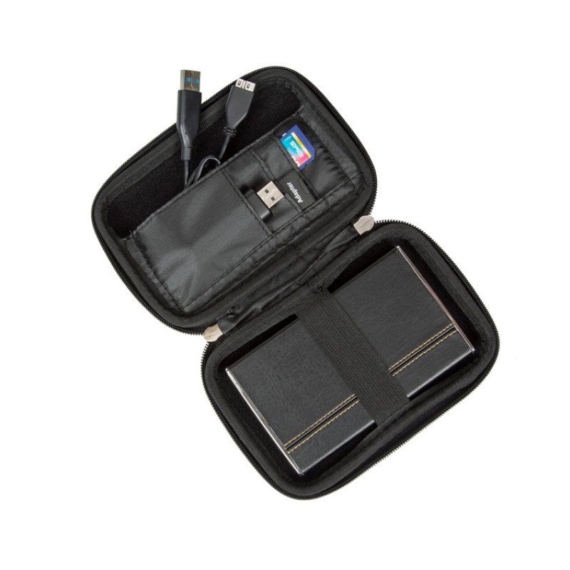 Чехол для жесткого диска из кожзама 9102, черный