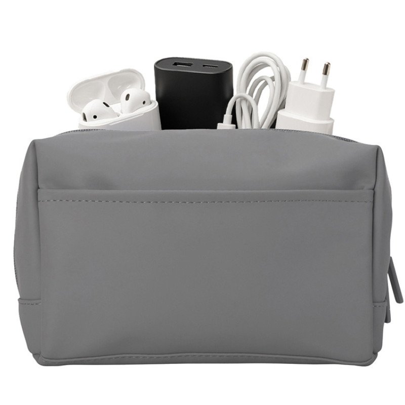 Органайзер для электроники и проводов из искусственной кожи "Sofit", серый