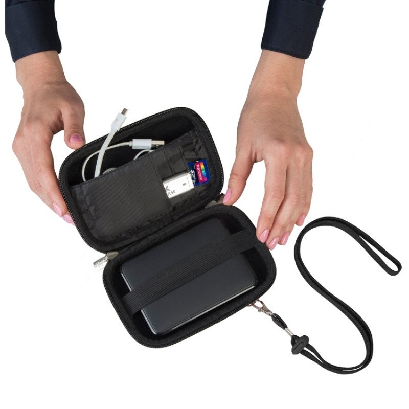 Чехол для жесткого диска из кожзама 9101, черный