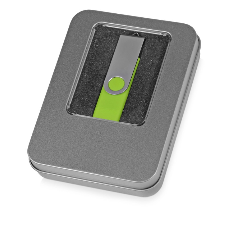 Подарочная коробка для флеш-карт «Сиам», серебристый Подарочная коробка для флеш-карт «Сиам», серебристый