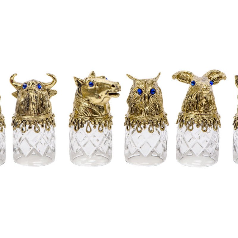 Подарочный набор "Русская охота", темно-коричневый/рыжий