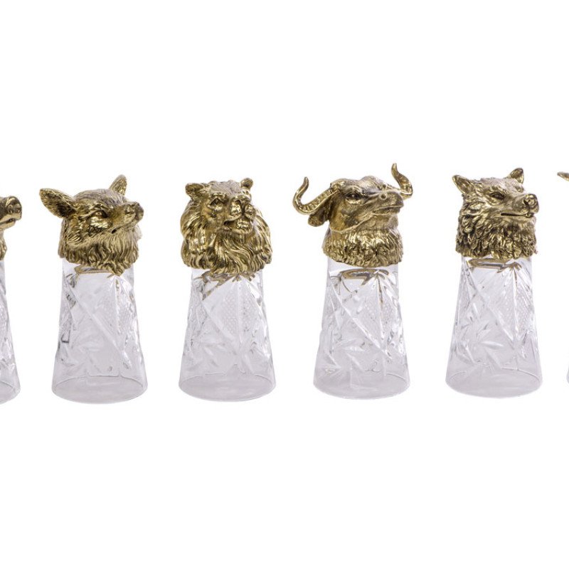 Подарочный набор "Русская охота", темно-коричневый/молочный