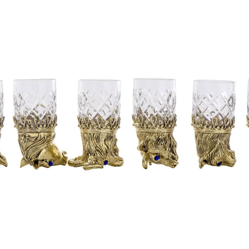 Подарочный набор "Русская охота", темно-коричневый/рыжий