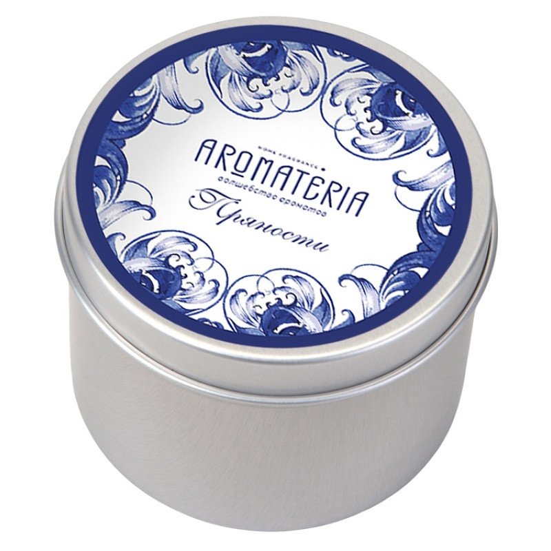 Набор: платок «Гжель» и свеча «Птица счастья»