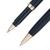 Набор Pierre Cardin коллекция «ПАРА (PEN&PEN)»: ручка шариковая + роллер. Корпус - латунь. Отделка -стальное покрытие. Детали дизайна - позолота. Цвет - черный