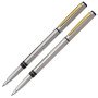 Набор Pierre Cardin коллекция «ПАРА (PEN&PEN)» : ручка шариковая + роллер. Корпус - латунь и хромоникилевое покрытие. Отделка и детали дизайна - сталь, позолота. Цвет - серебристый. Упаковка Е.