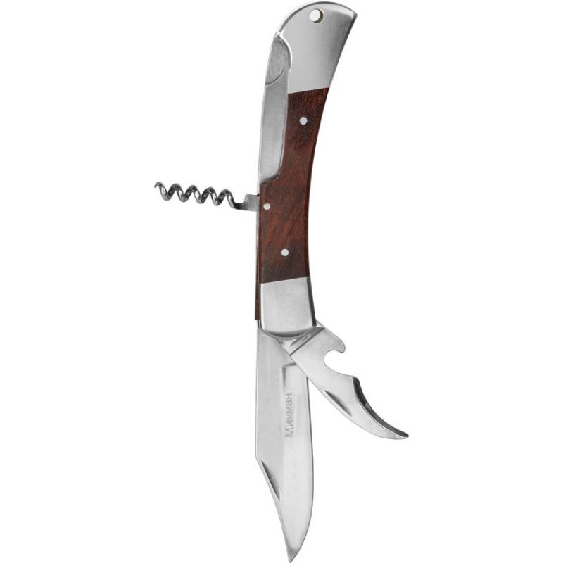 Набор «Подарочный»: фляга 510/2(рыжая кожа), 1,5 л+ 2 стаканчика+нож